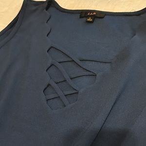 4/$20 Navy Criss Cross Top